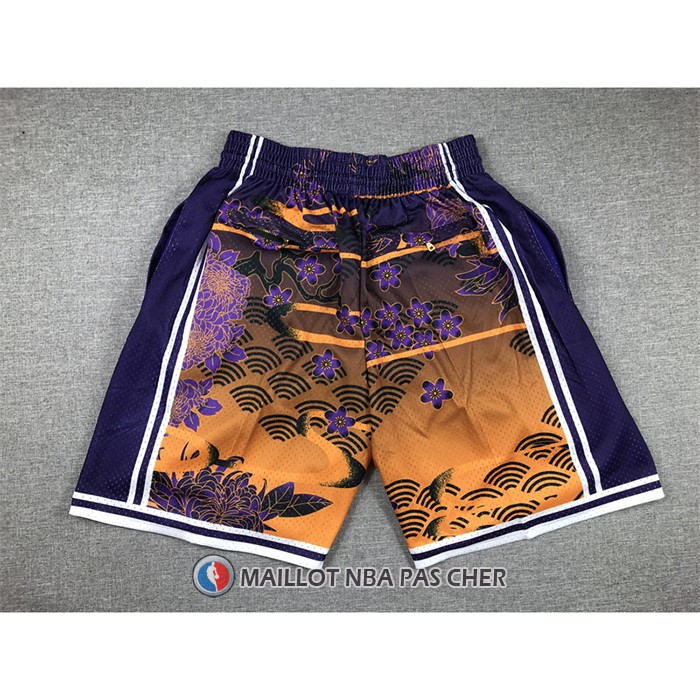 Short Los Angeles Lakers Lunar New Year Mitchell & Ness Just Don Jaune